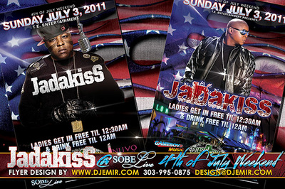 Jadakiss Concert Flyer design Sobe Live South Beach Florida