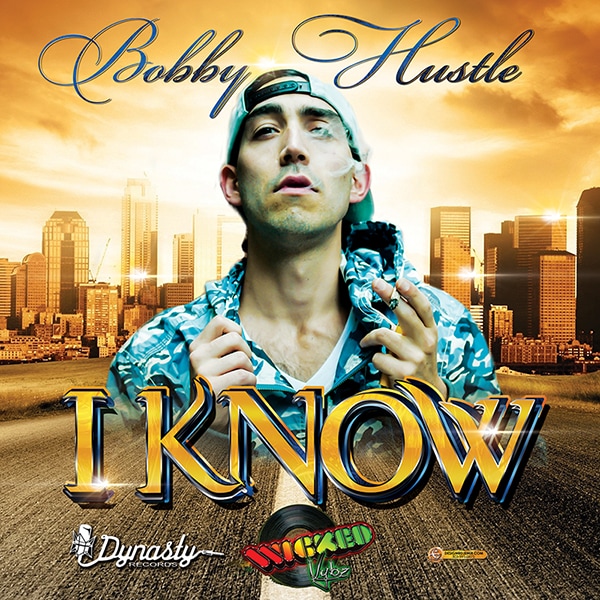 Bobby Hustle I Know Album Single Cover design Main version with City Background