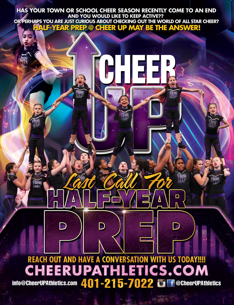 Cheer Up Athletics Half-Year Prep Last Call For Cheer Team Sign Up Flyer Design