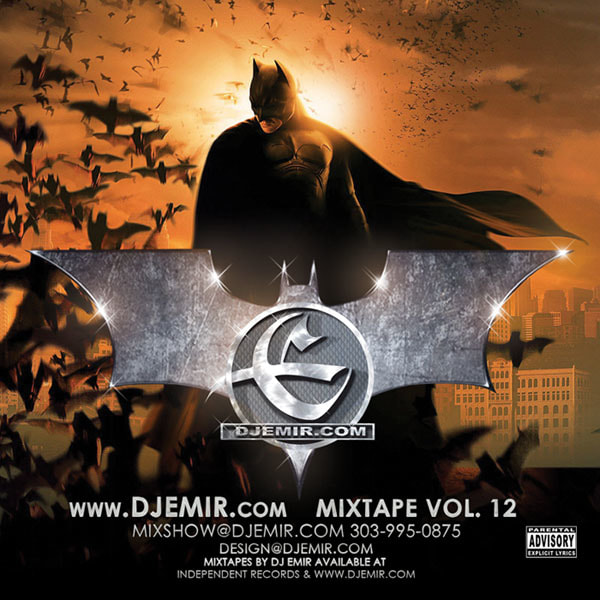 DJ Emir Batman The Dark Knight Mixtape Cover Design Front Side