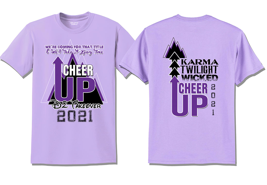 Cheer Up D2 Summit 2021 T-Shirt design In Lilac Purple Karma Twilight Wicked D2 Takeover