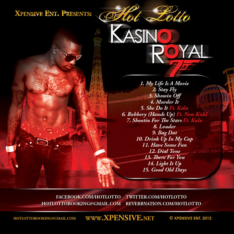 XPensive Entertainment Hot Lotto 007 Kasino Royal Album Cover design Back Inside Cover