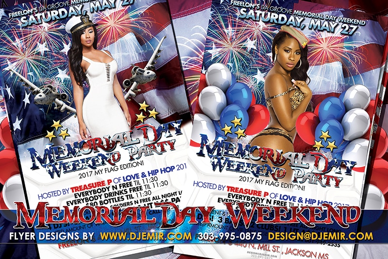 Memorial Day Weekend My Flag Edition Flyer Design