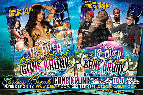 Flyer design for Chris Brown, Fetty Wap, Phresher Live Concert New York City